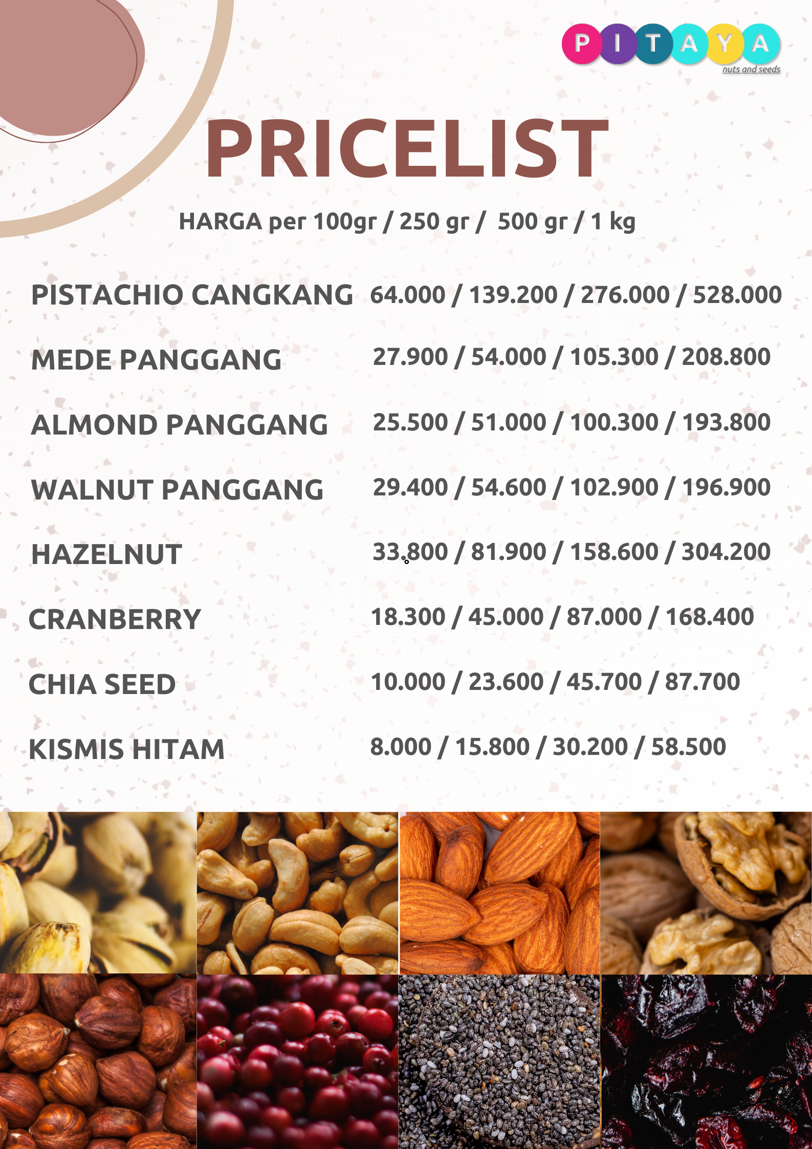 Premium nuts and seeds